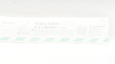 BD 382644 Insyte Autoguard BC Winged Shielded IV Cath.18GAx1.16inch 95ml/min